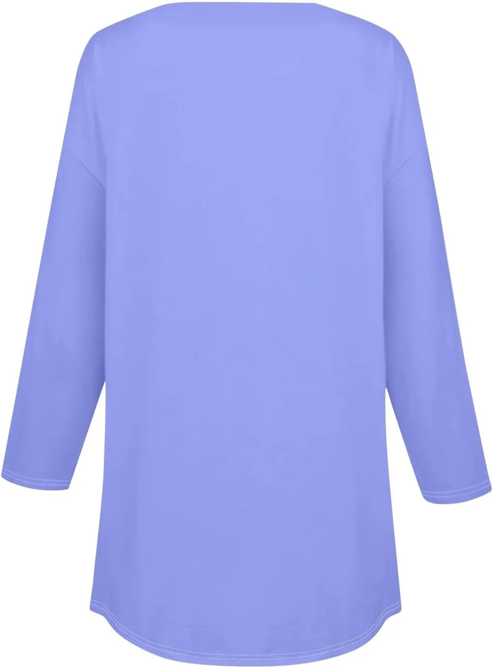 3/4 Length Sleeve Womens Tops 2025 Casual Henley Neck Petite Shirts Three Quarter Sleeve Tshirts