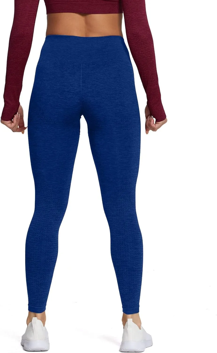 Aoxjox Women's High Waist Workout Gym Vital Seamless Leggings Yoga Pants
