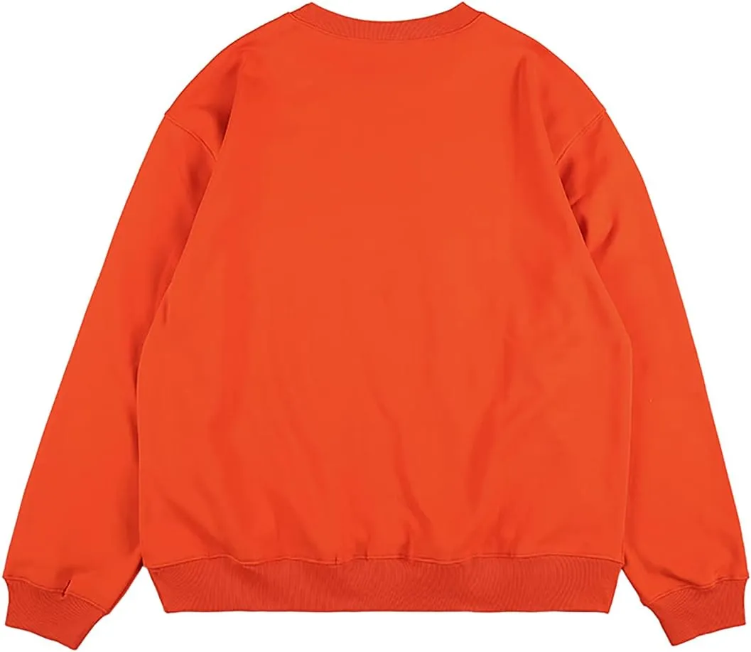 Arnodefrance Men i like you you're expensive Sweatshirt Oversized Hip Hop Letter Printing Crew Neck Sweatshirts Pullover