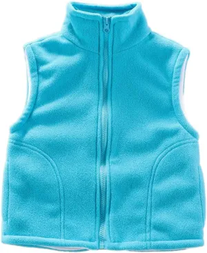 Baby Boys&Girls Polar Fleece Sleeveless Jacket Outerwear Vests