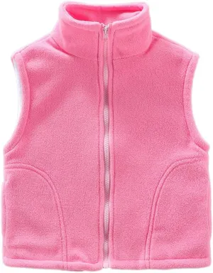 Baby Boys&Girls Polar Fleece Sleeveless Jacket Outerwear Vests