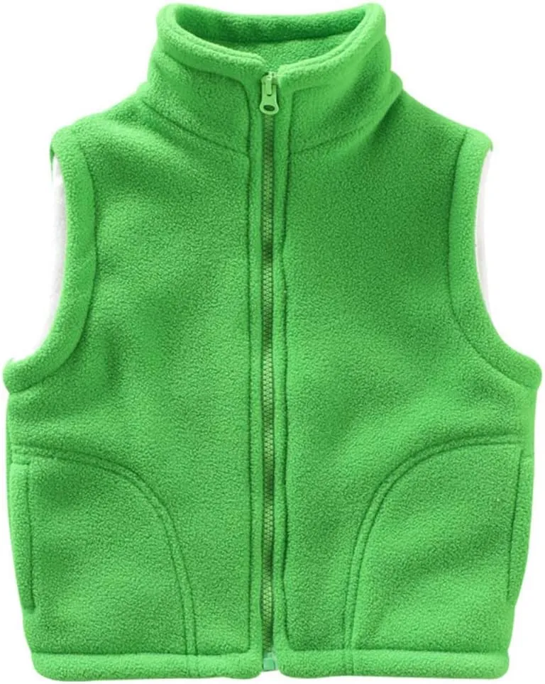 Baby Boys&Girls Polar Fleece Sleeveless Jacket Outerwear Vests