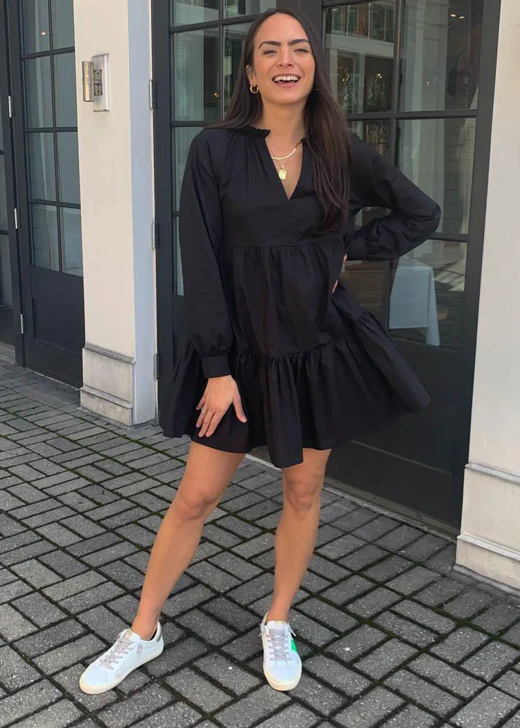 BB Dakota These Days Tiered Poplin Dress