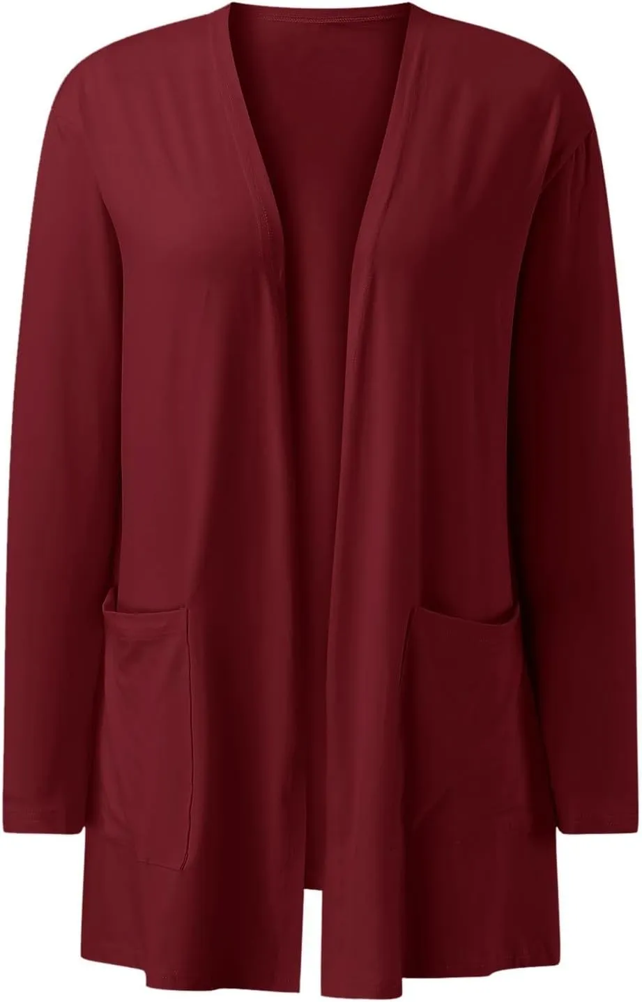 Cardigans for Women 2024,Lightweight Open Front Cardigan Shirts Trendy Dressy Blouses Casual Long Sleeve Pocket