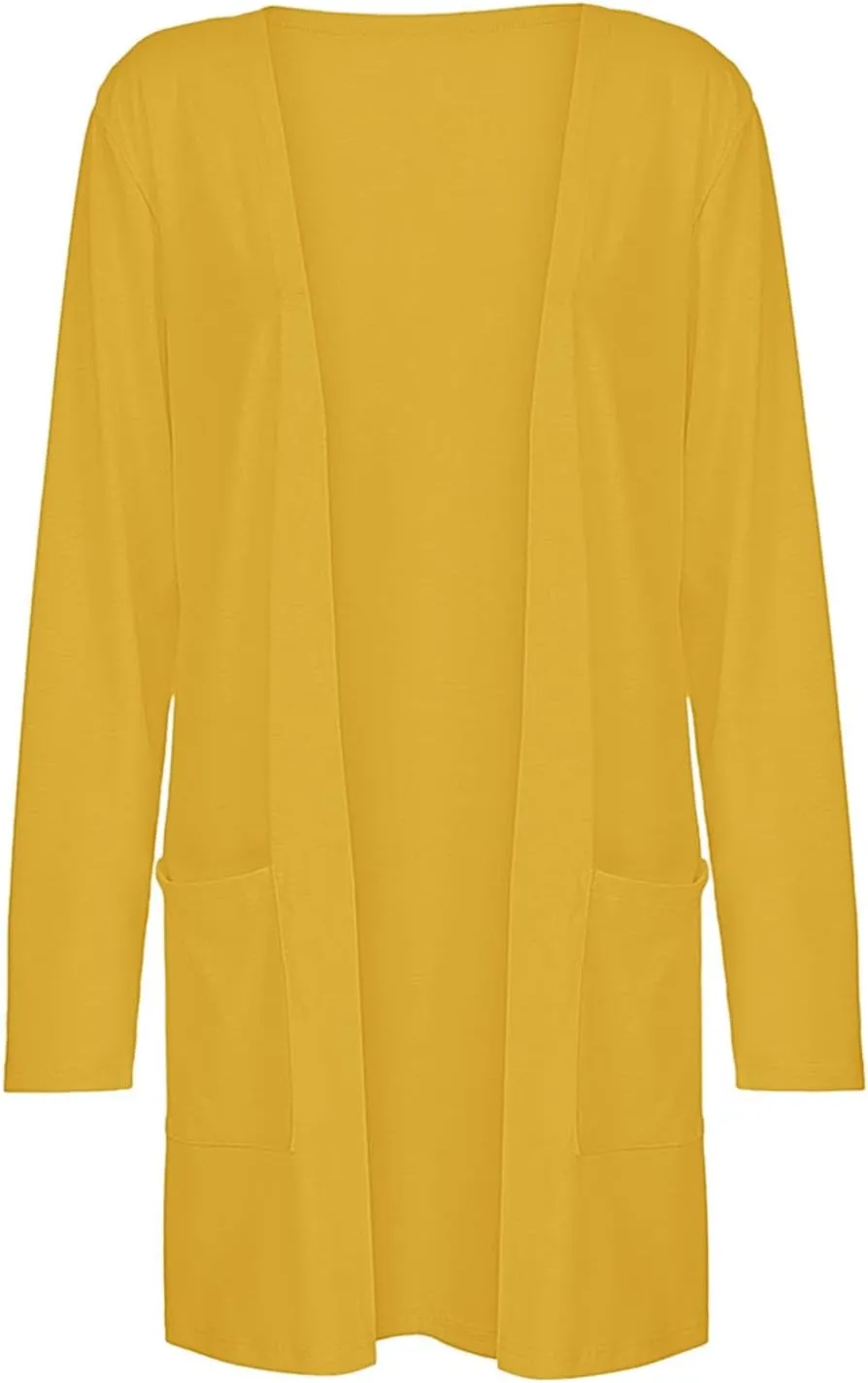 Cardigans for Women 2024,Lightweight Open Front Cardigan Shirts Trendy Dressy Blouses Casual Long Sleeve Pocket