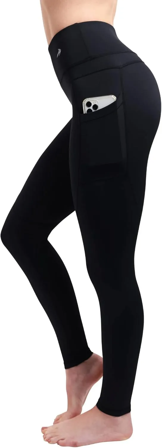 CompressionZ Women's Compression Leggings High Waisted Performance Tummy Control Gym, Pilates, Travel, Yoga, Workout Pants