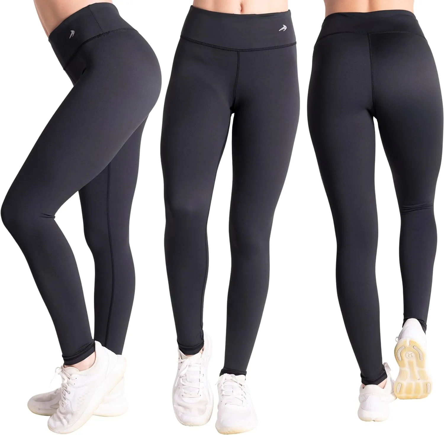 CompressionZ Women's Compression Leggings High Waisted Performance Tummy Control Gym, Pilates, Travel, Yoga, Workout Pants