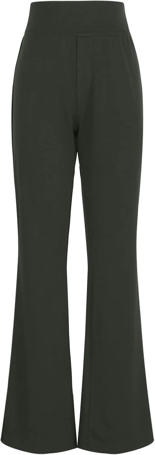 Dress Pants for Women 2025 Fashion High Waisted Yoga Pants Casual Comfy Stretch Office Business Trousers with Pockets