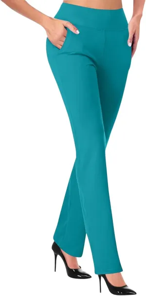 Dress Pants for Women Casual Office Business Pencil Pants 2025 Trendy High Waisted Comfy Stretch Trouser with Pocket