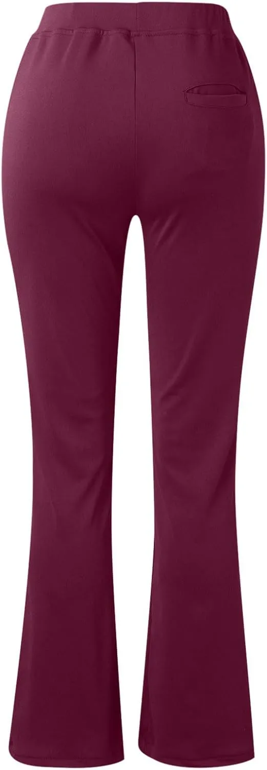 Dress Pants for Women Casual Office Business Pencil Pants 2025 Trendy High Waisted Comfy Stretch Trouser with Pocket