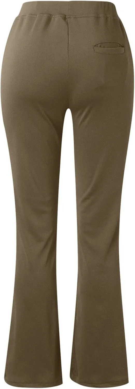 Dress Pants for Women Casual Office Business Pencil Pants 2025 Trendy High Waisted Comfy Stretch Trouser with Pocket