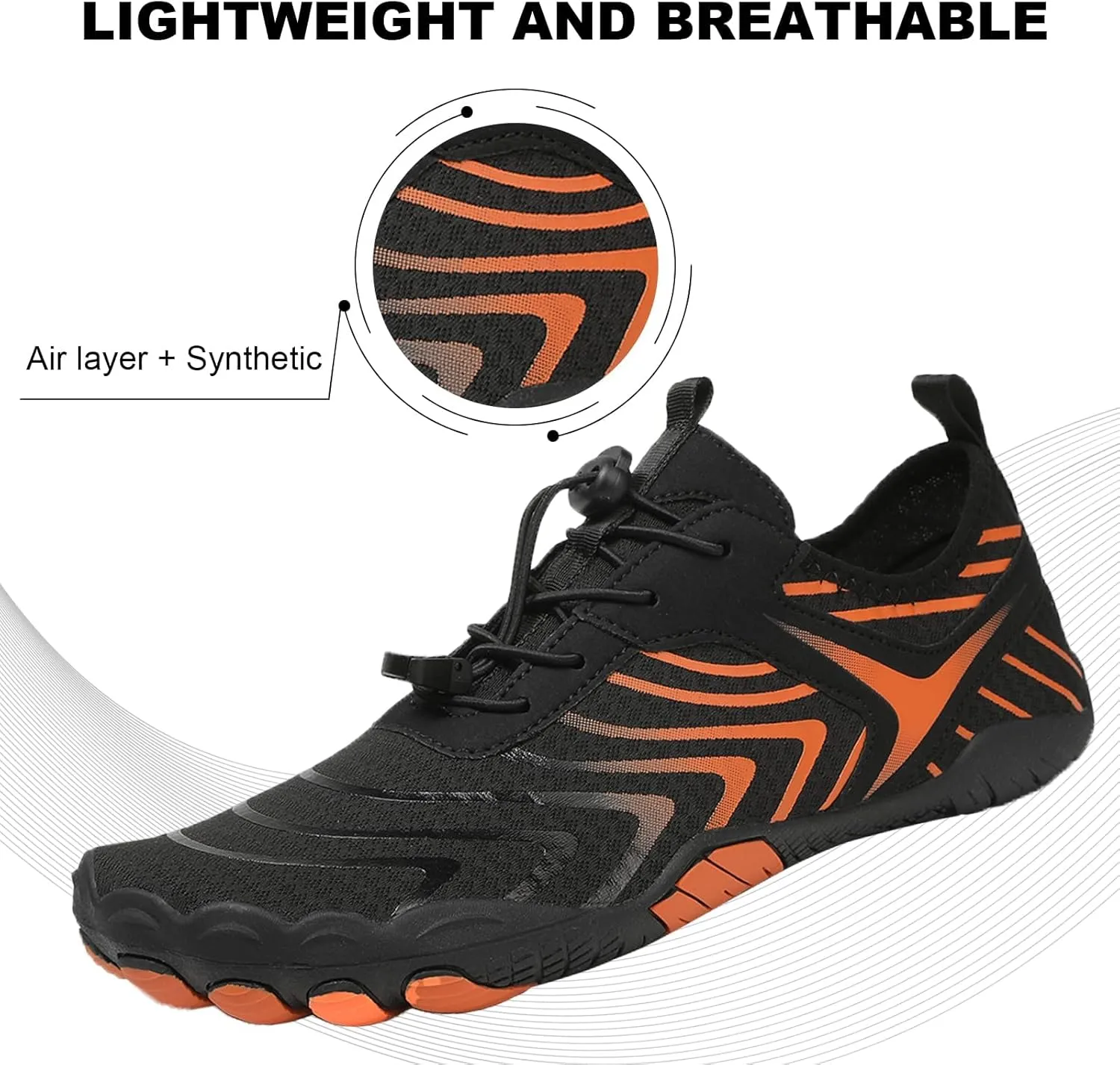 Grounded Footwear Barefoot Shoes Women&Men Neuropathy Hiking Footwear Barefoot Womens Shoes Non-Slip Outdoor Unisex Water Pro Beach Shoe Wide Toe Box Sneakers, Diabetic Shoe, Waterproof, Quick-Dry