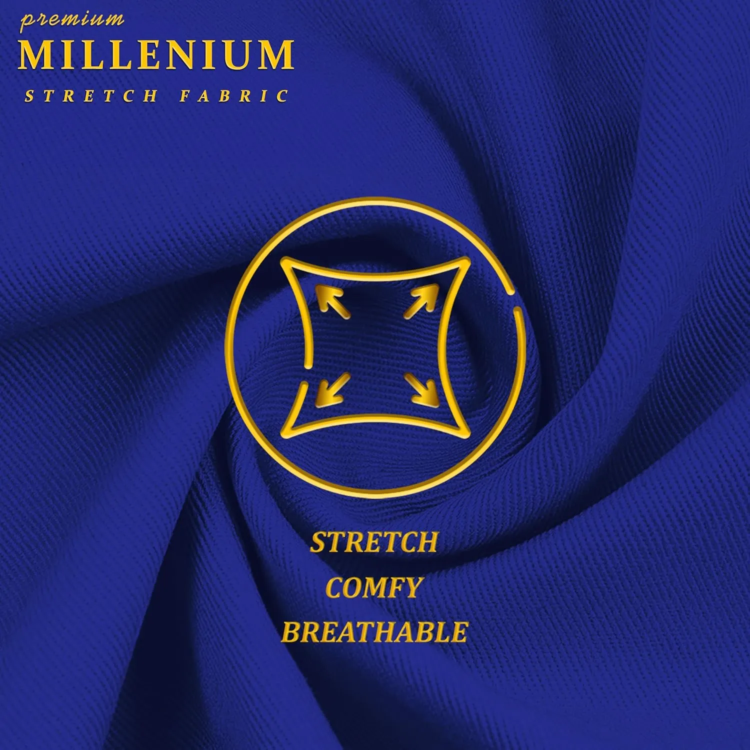 Hybrid & Company Super Comfy Stretch with Full Elastic Waist Pull On Millennium Twill Pant