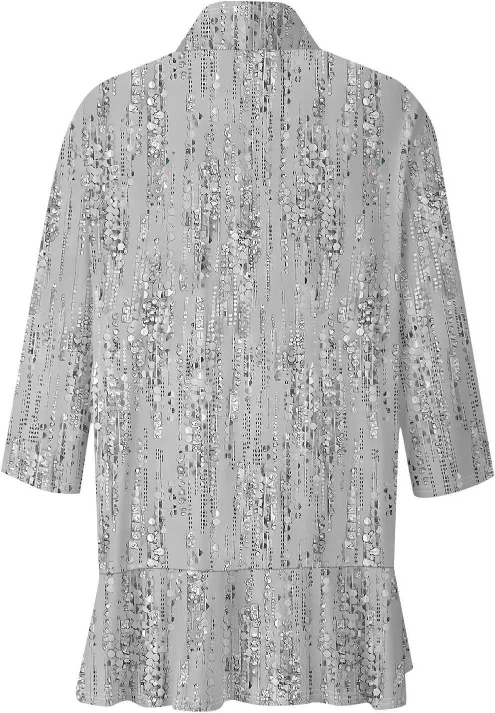 Kimonos for Women Breathable Open Front Tops Lightweight Cardigan Lrregular Hemline Cover Up Loose Fit Casual Coat