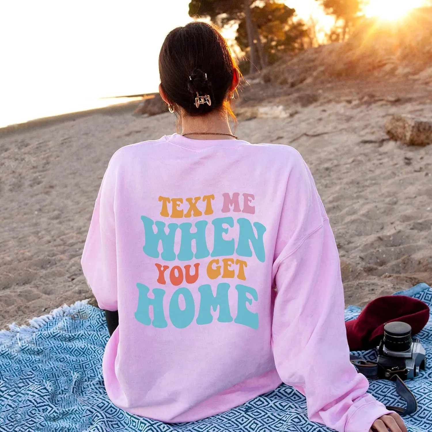 LASFOUR Have A Good Day Hoodies With Sayings On Back for Teen Girls, Trendy Sweatshirts for Teen Girls, Preppy Sweatshirts