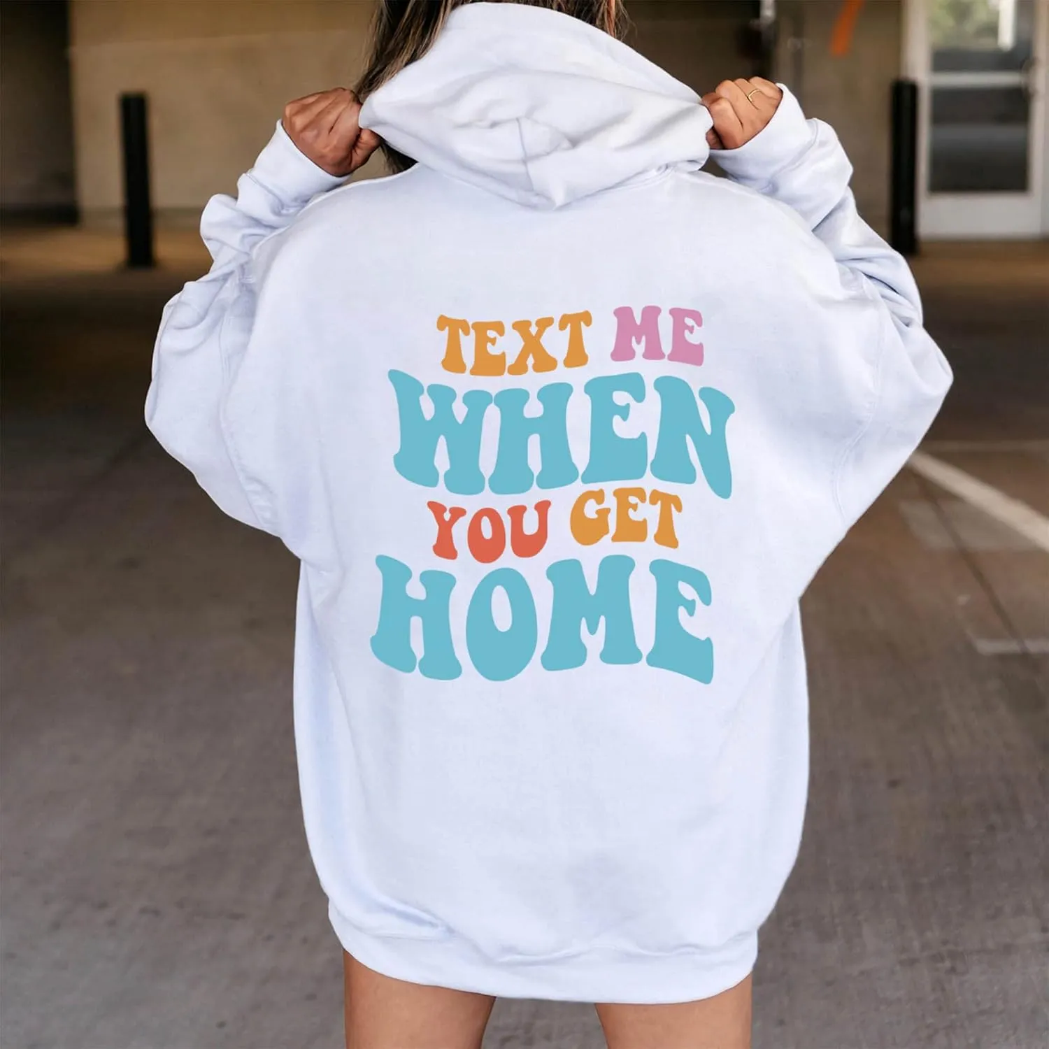 LASFOUR Have A Good Day Hoodies With Sayings On Back for Teen Girls, Trendy Sweatshirts for Teen Girls, Preppy Sweatshirts
