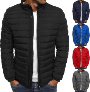 Men's Puffer Jackets Lightweight Windbreaker Warm Jackets Down Quilted Jackets Winter Coats for Men