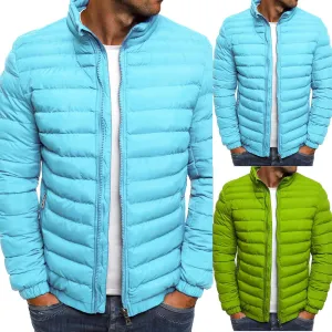 Men's Puffer Jackets Lightweight Windbreaker Warm Jackets Down Quilted Jackets Winter Coats for Men