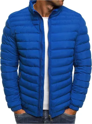 Men's Puffer Jackets Lightweight Windbreaker Warm Jackets Down Quilted Jackets Winter Coats for Men