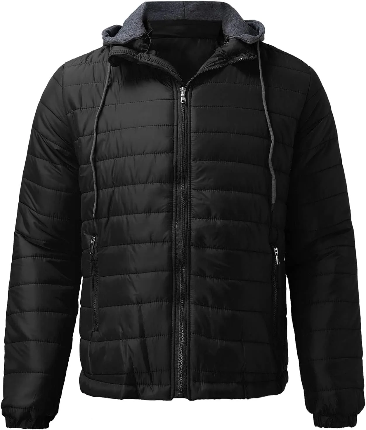 Men's Puffer Jackets Lightweight Windbreaker Warm Jackets Down Quilted Jackets Winter Coats for Men