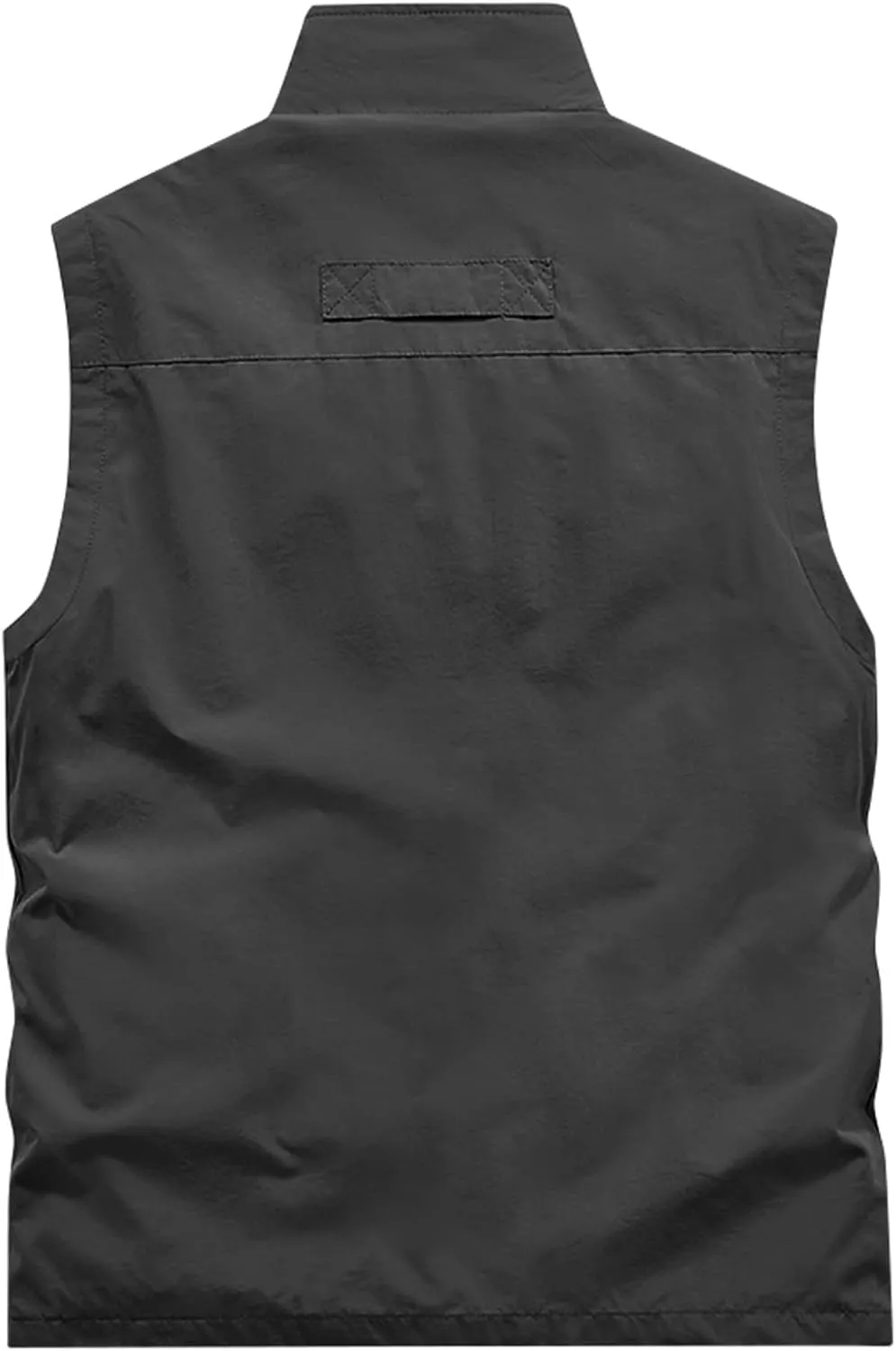 Men's Vests Outerwear Thin Multi-Pocket Outdoor Sports Vest Waterproof Quick Drying Casual Waistcoat Vest, M-5XL
