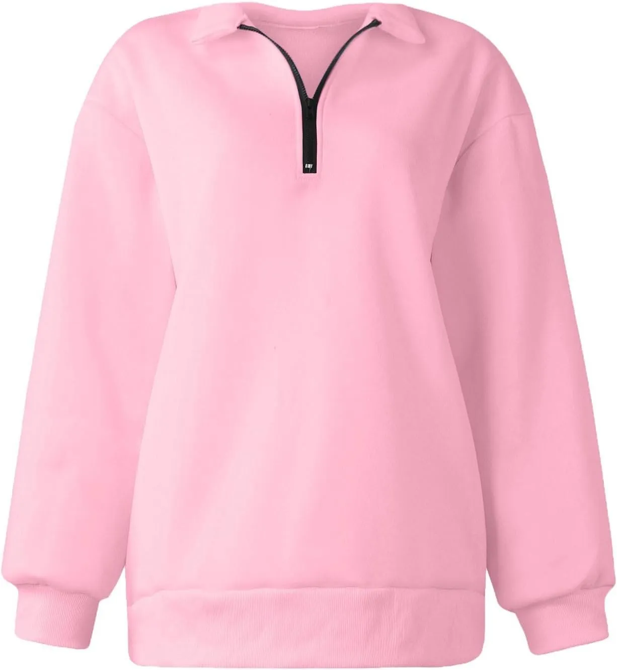 Oversized Sweatshirt for Women Quarter Zip Pullover Women Lightweight Long Sleeve Pullover Fall Y2K Trendy Clothes