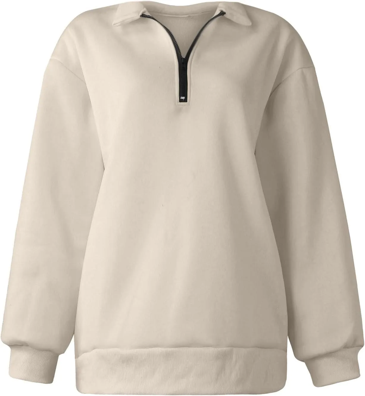 Oversized Sweatshirt for Women Quarter Zip Pullover Women Lightweight Long Sleeve Pullover Fall Y2K Trendy Clothes
