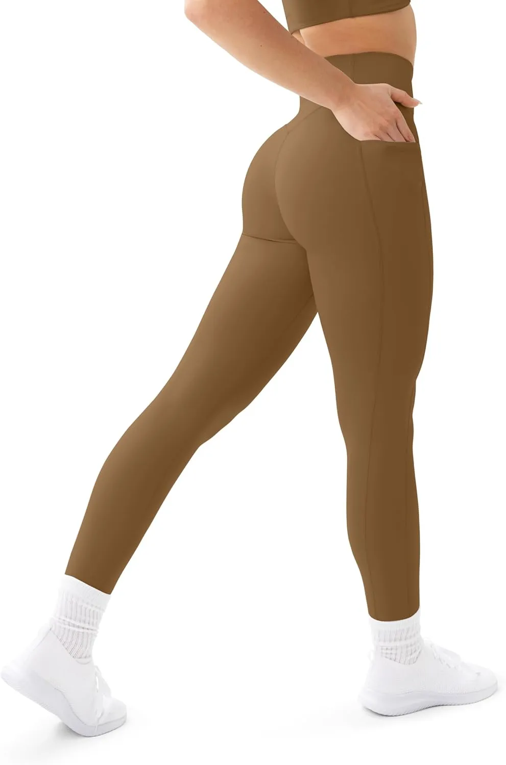 PAVOI ACTIVE Leggings with Pockets | Compressive High Waisted Butt Sculpting Women's Full Length Workout Pants | HiPerform