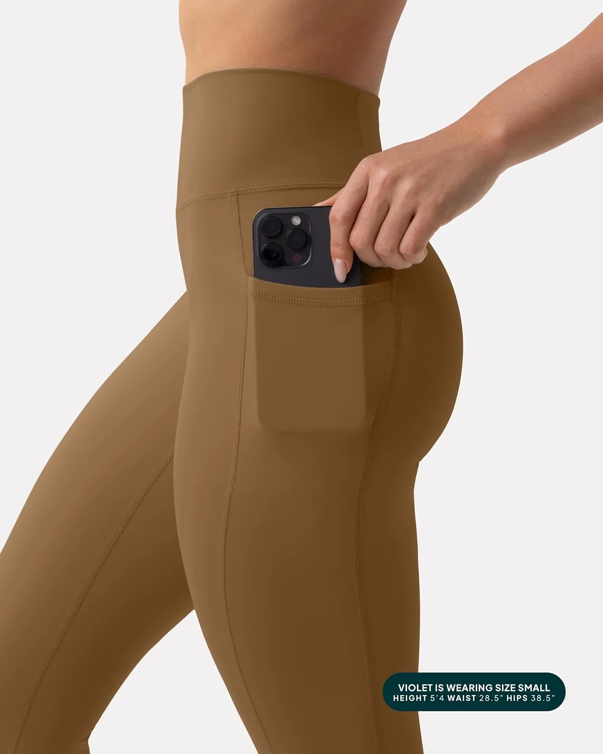 PAVOI ACTIVE Leggings with Pockets | Compressive High Waisted Butt Sculpting Women's Full Length Workout Pants | HiPerform