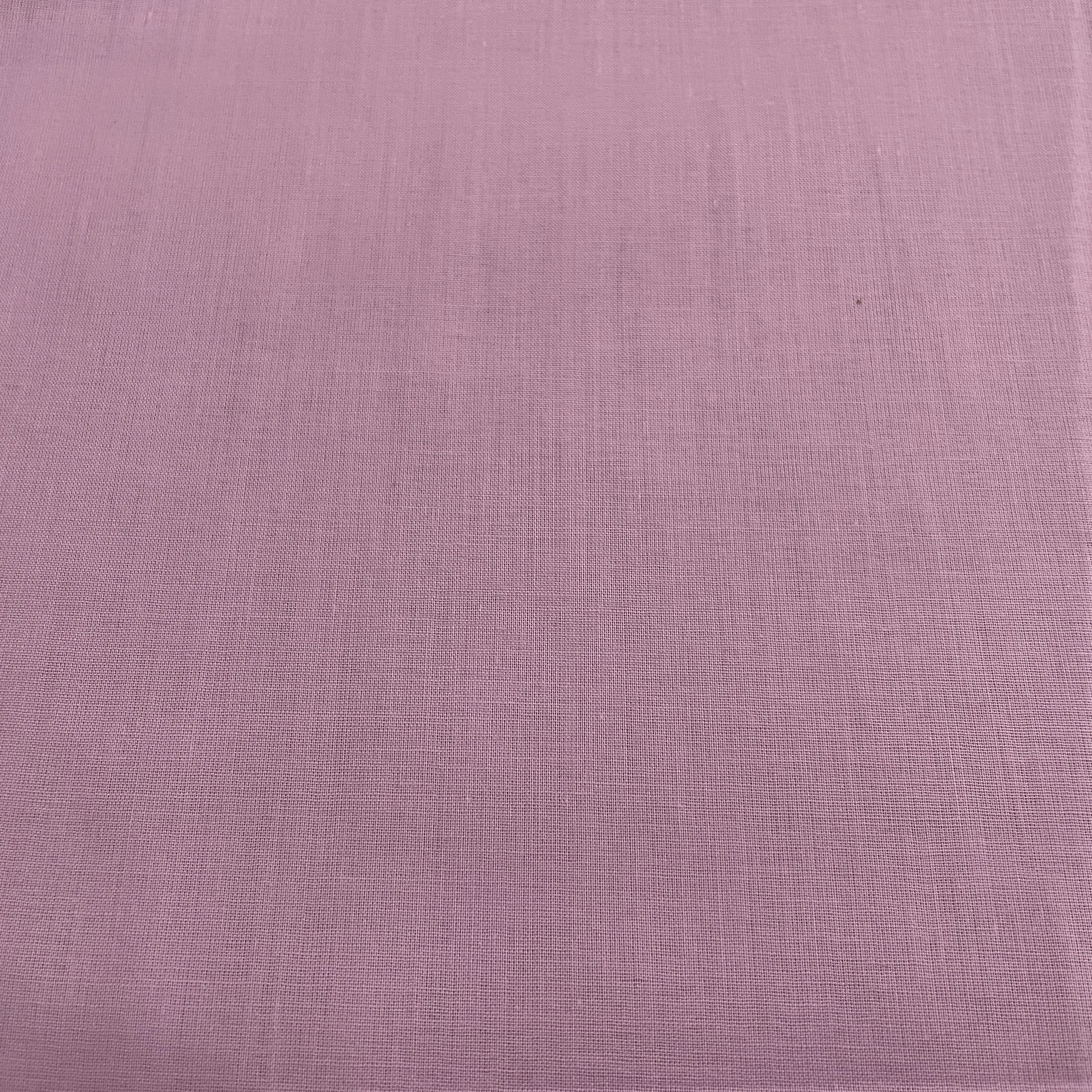 Pink Solid Cotton Mulmul Fabric