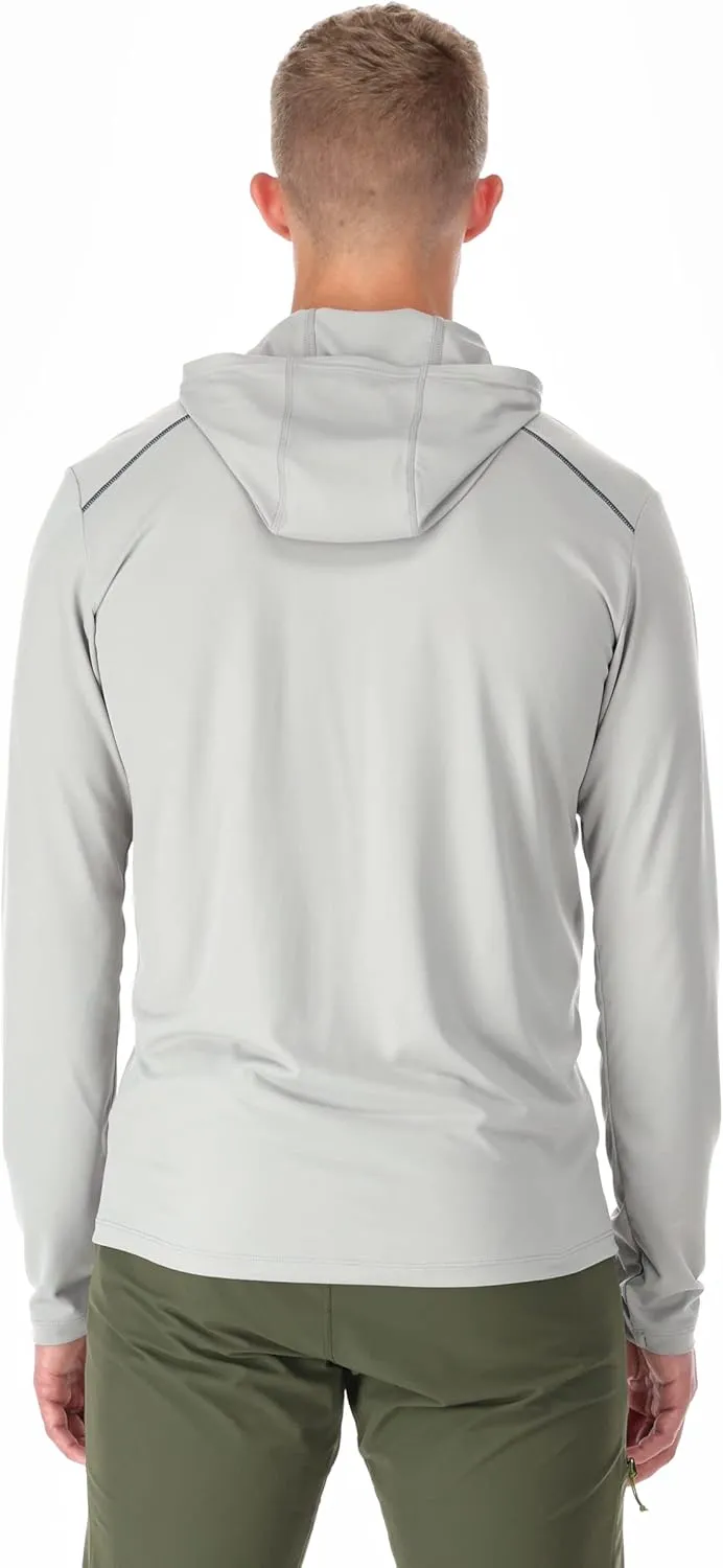 Rab Men's Force Hoody Lightweight Long-Sleeve Hooded Baselayer Shirt for Hiking, Climbing, & Trail Running