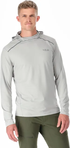 Rab Men's Force Hoody Lightweight Long-Sleeve Hooded Baselayer Shirt for Hiking, Climbing, & Trail Running