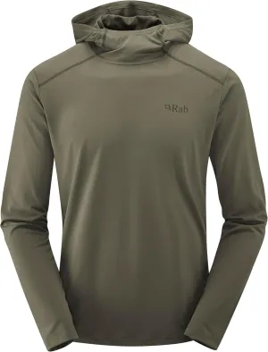 Rab Men's Force Hoody Lightweight Long-Sleeve Hooded Baselayer Shirt for Hiking, Climbing, & Trail Running