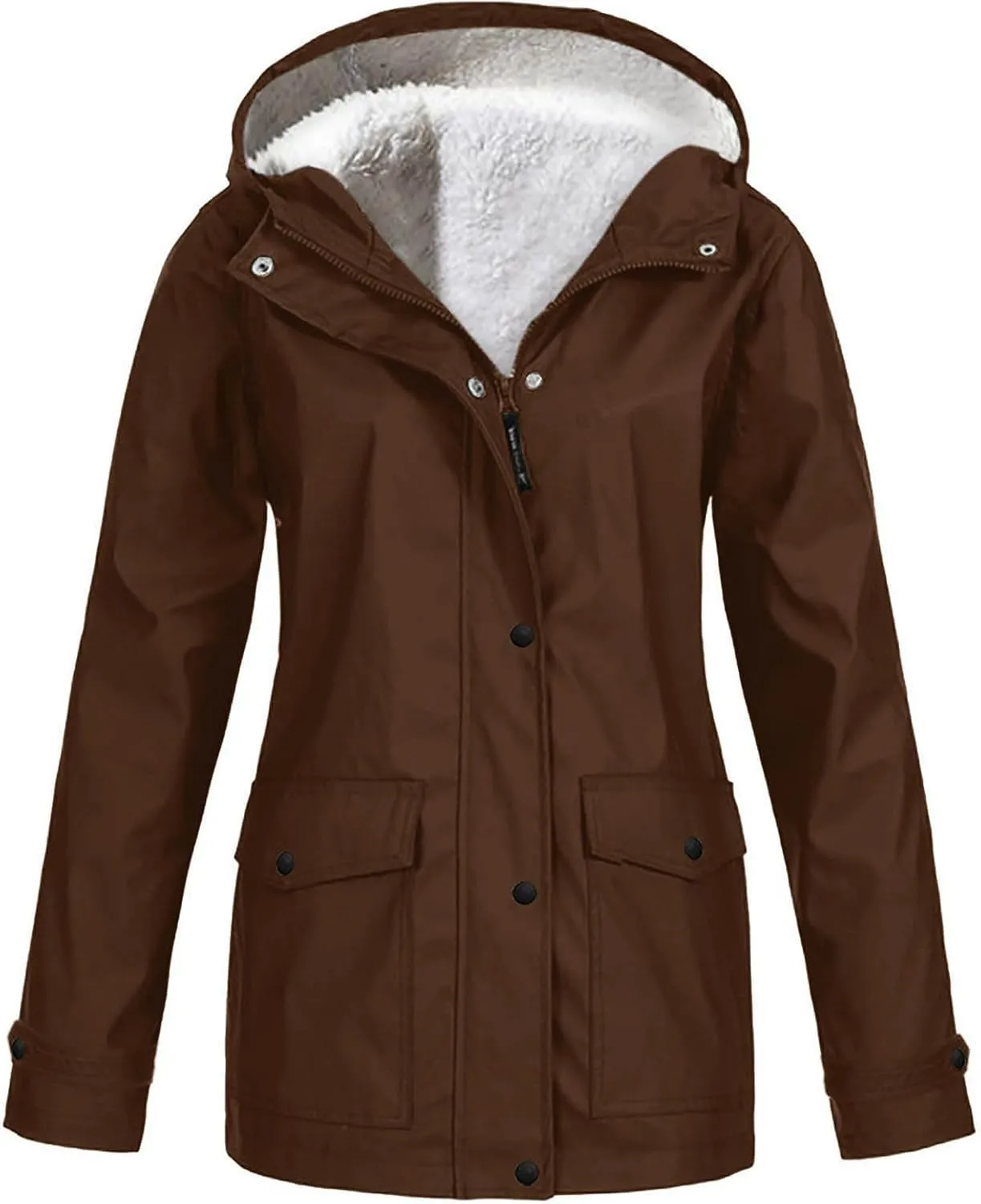 Rain Jacket for Women,Lightweight Long Hooded Raincoat With Pockets Waterproof Travel Hiking Windbreaker Trench Coats