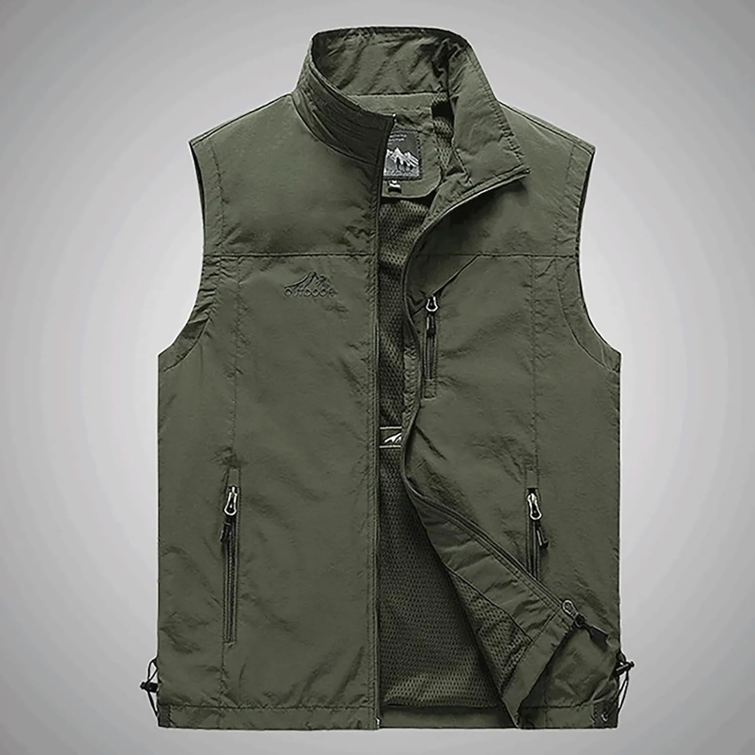 RTRDE Men's Puffer Vest Packable Vest Winter Outdoor Zipper Sleeveless Warm Puffey Jacket Vests Outerwear, XL-4XL
