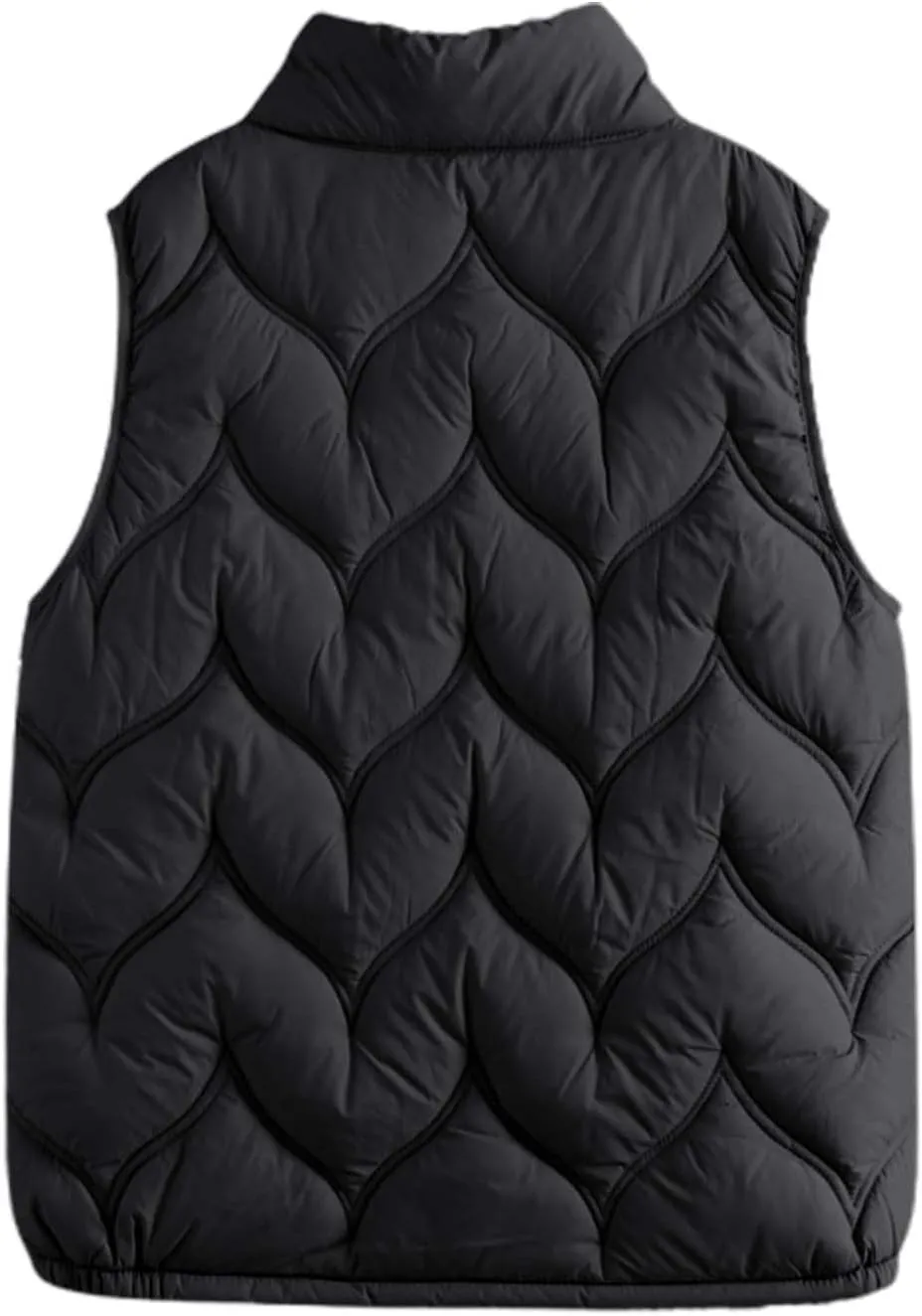 Vests for Women 2024 Trendy Fall Crop Puffer Vests Outerwear Cap Sleeve Quilted Jacket Plus Size Trench Winter Coats