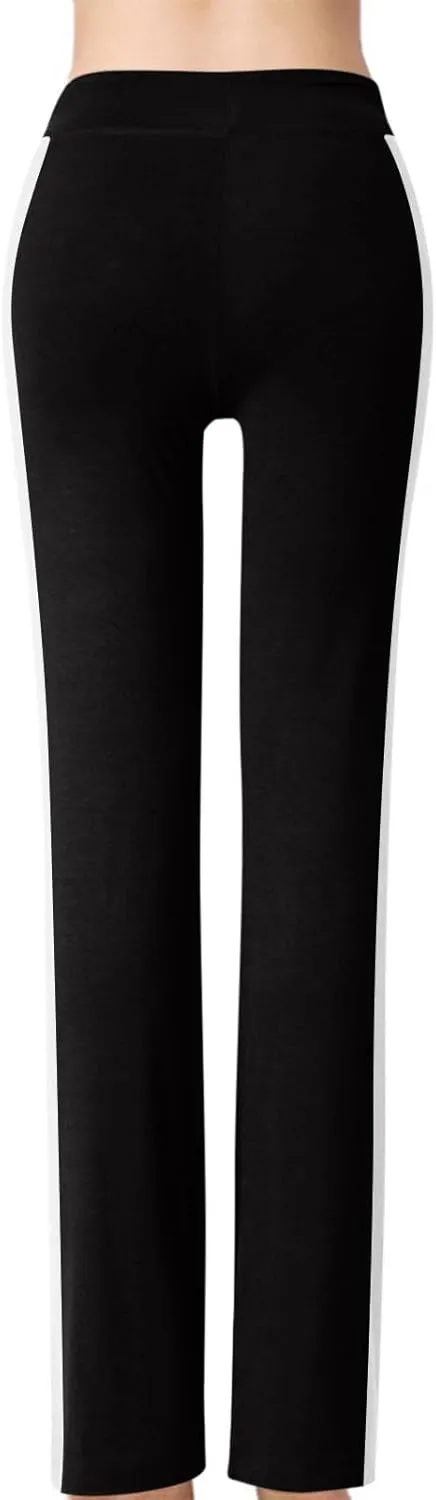 Wide Leg Yoga Pants for Women Drawstring High Waisted Pants Modal Slim Fit Yoga Pants Comfy Stretch Sweatpants