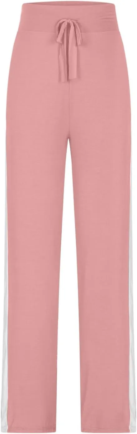 Wide Leg Yoga Pants for Women Drawstring High Waisted Pants Modal Slim Fit Yoga Pants Comfy Stretch Sweatpants