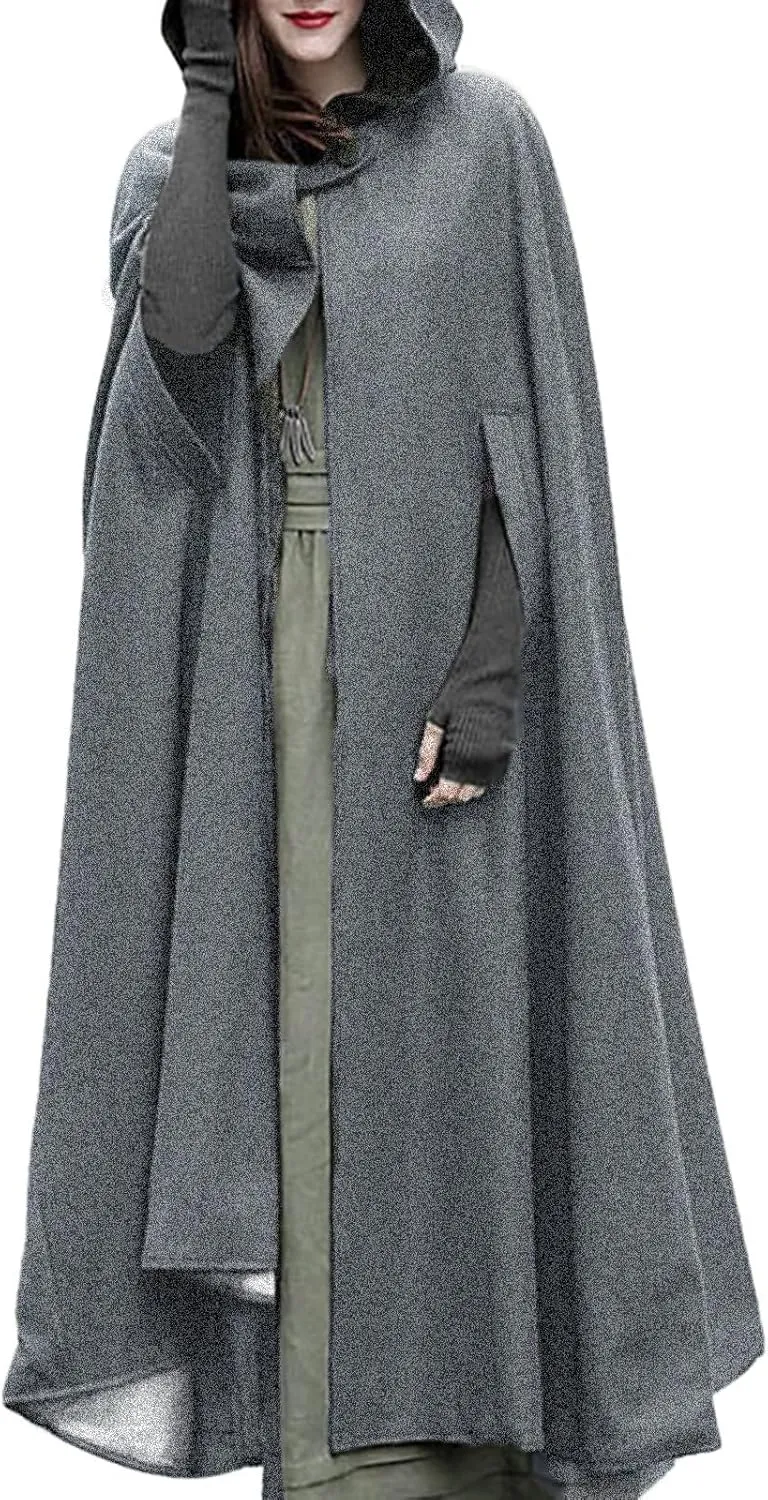 Women's Cardigan Trench Coat Open Front Cardigan Jacket Coat Cape Cloak Poncho Plus Womens Holiday Outfit