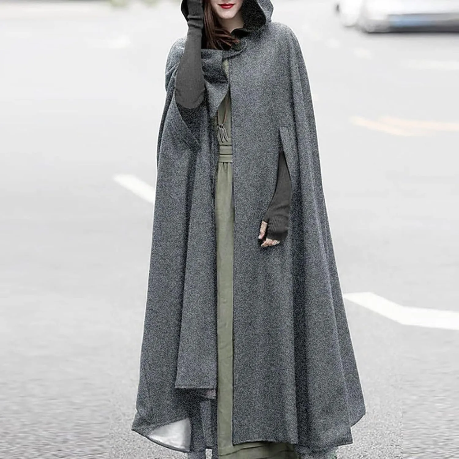 Women's Cardigan Trench Coat Open Front Cardigan Jacket Coat Cape Cloak Poncho Plus Womens Holiday Outfit