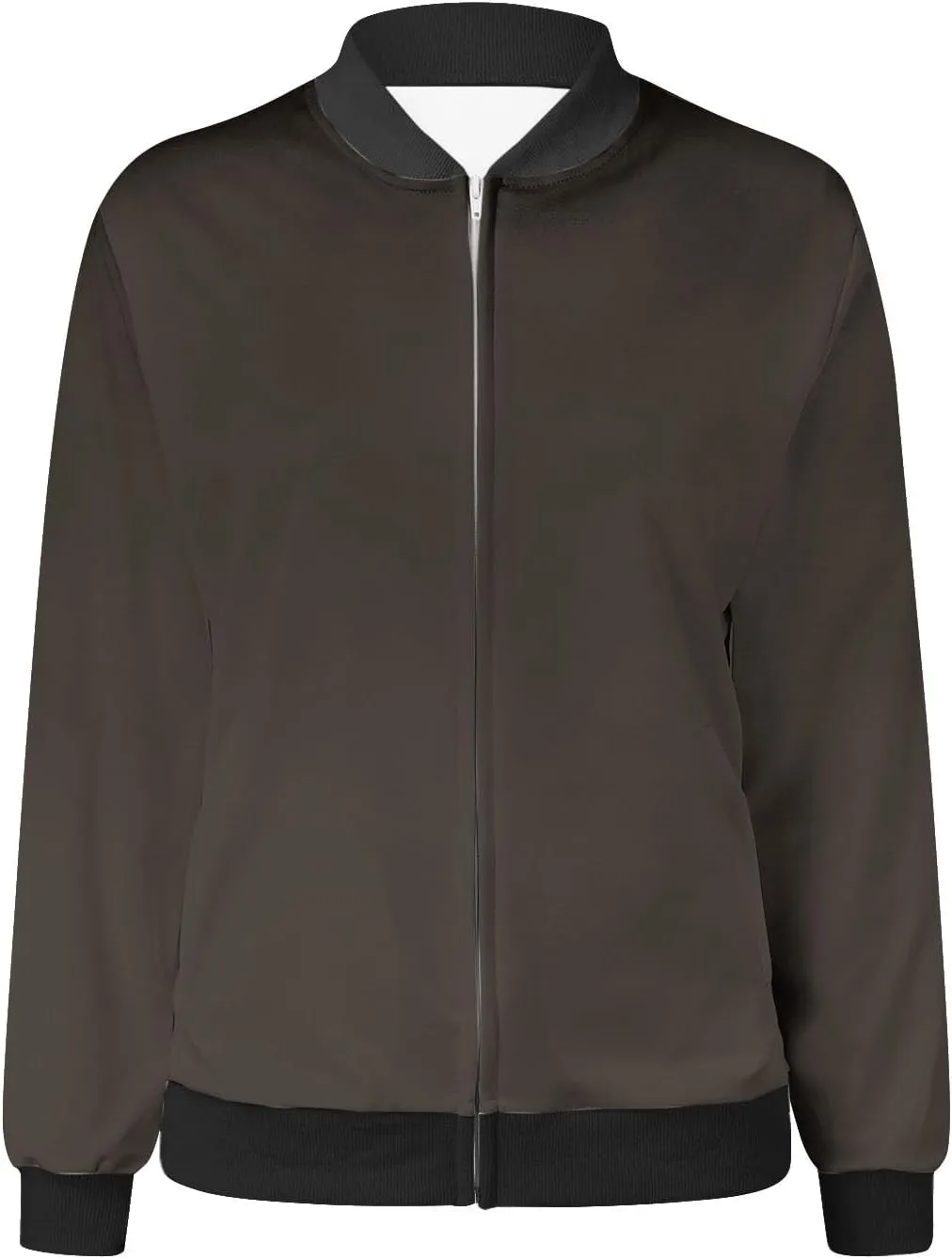 Womens Lightweight Bomber Jackets Cropped Zip up Coats Trendy Quilted Jackets Casual Windbreaker Military Outerwear