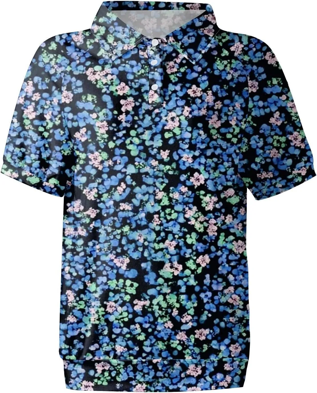 Womens Shirts Casual Short Sleeve Summer Tops Trendy Floral Print Blouses Lapel Collared Work Outfits