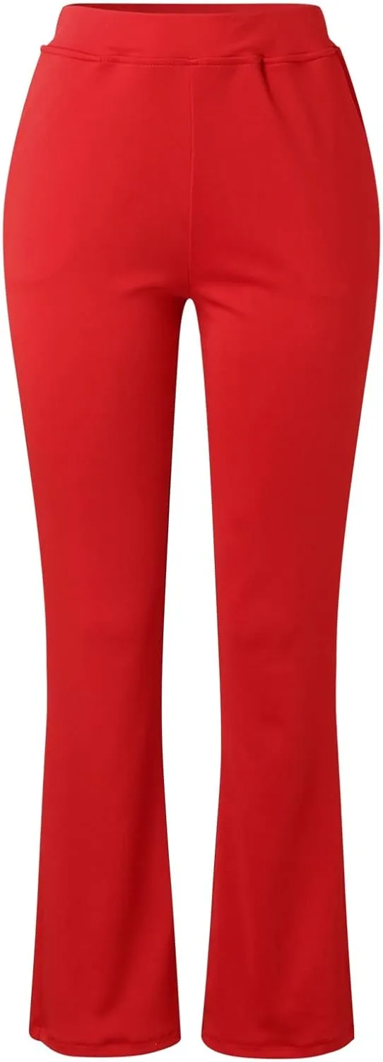 Work Pants for Women 2024 High Waist Stretch Soft Comfy Athletic Workout Yoga Pants Fashion Casual Business Trousers