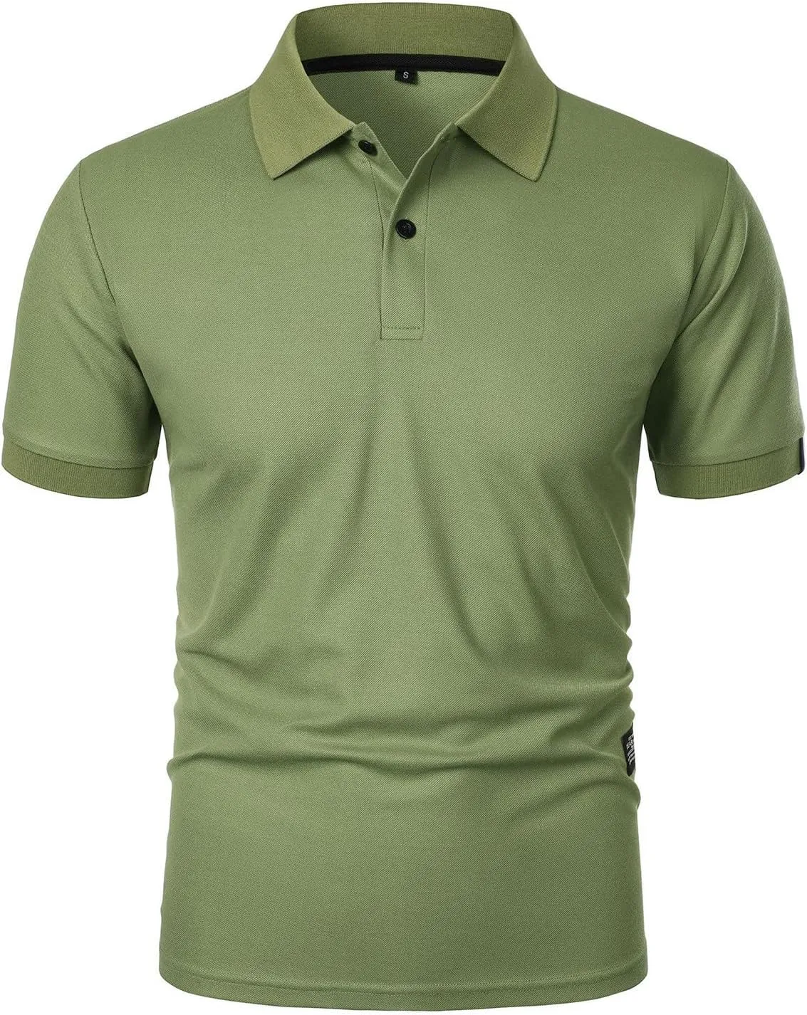 Ymosrh Men's Polo Shirts Golf Short Sleeve Summer Buttons Business Casual Collar T-Shirt Casual, S-3XL