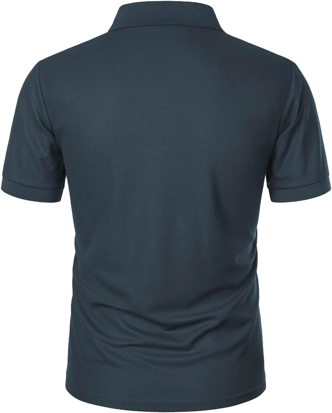 Ymosrh Men's Polo Shirts Golf Short Sleeve Summer Buttons Business Casual Collar T-Shirt Casual, S-3XL
