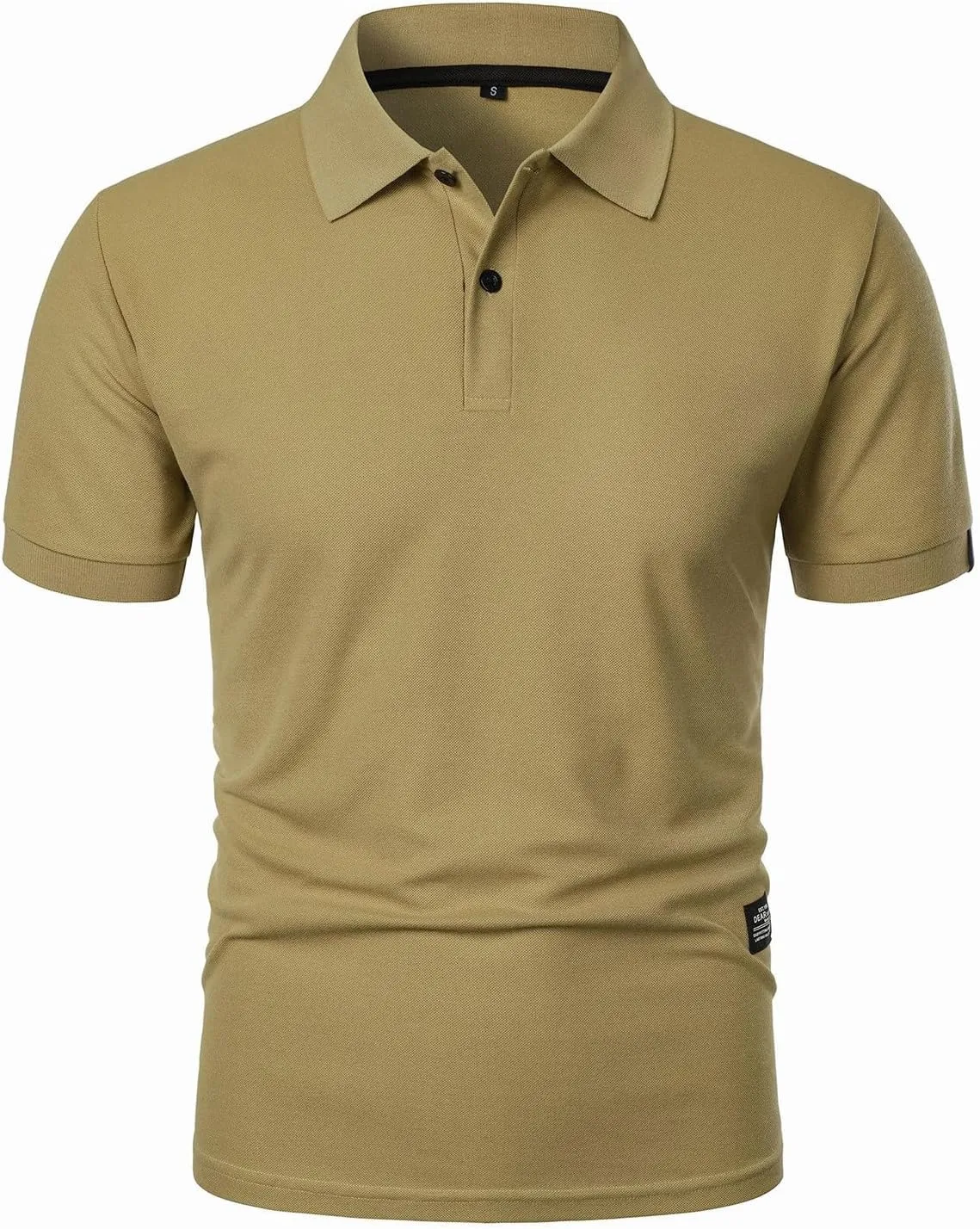 Ymosrh Men's Polo Shirts Golf Short Sleeve Summer Buttons Business Casual Collar T-Shirt Casual, S-3XL
