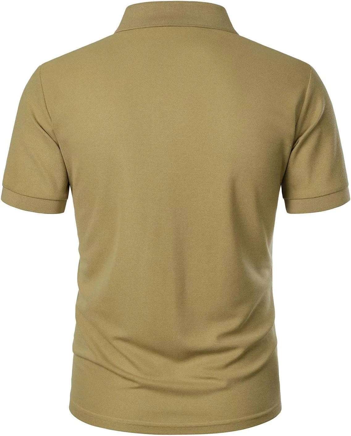 Ymosrh Men's Polo Shirts Golf Short Sleeve Summer Buttons Business Casual Collar T-Shirt Casual, S-3XL
