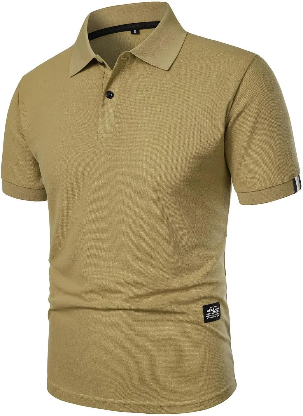 Ymosrh Men's Polo Shirts Golf Short Sleeve Summer Buttons Business Casual Collar T-Shirt Casual, S-3XL