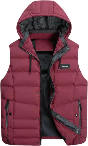 Ymosrh Men's Vests Outerwear Lightweight Vests Casual Winter Vest Jacket Coat Packable Puffer Vest, XXXL-7XL