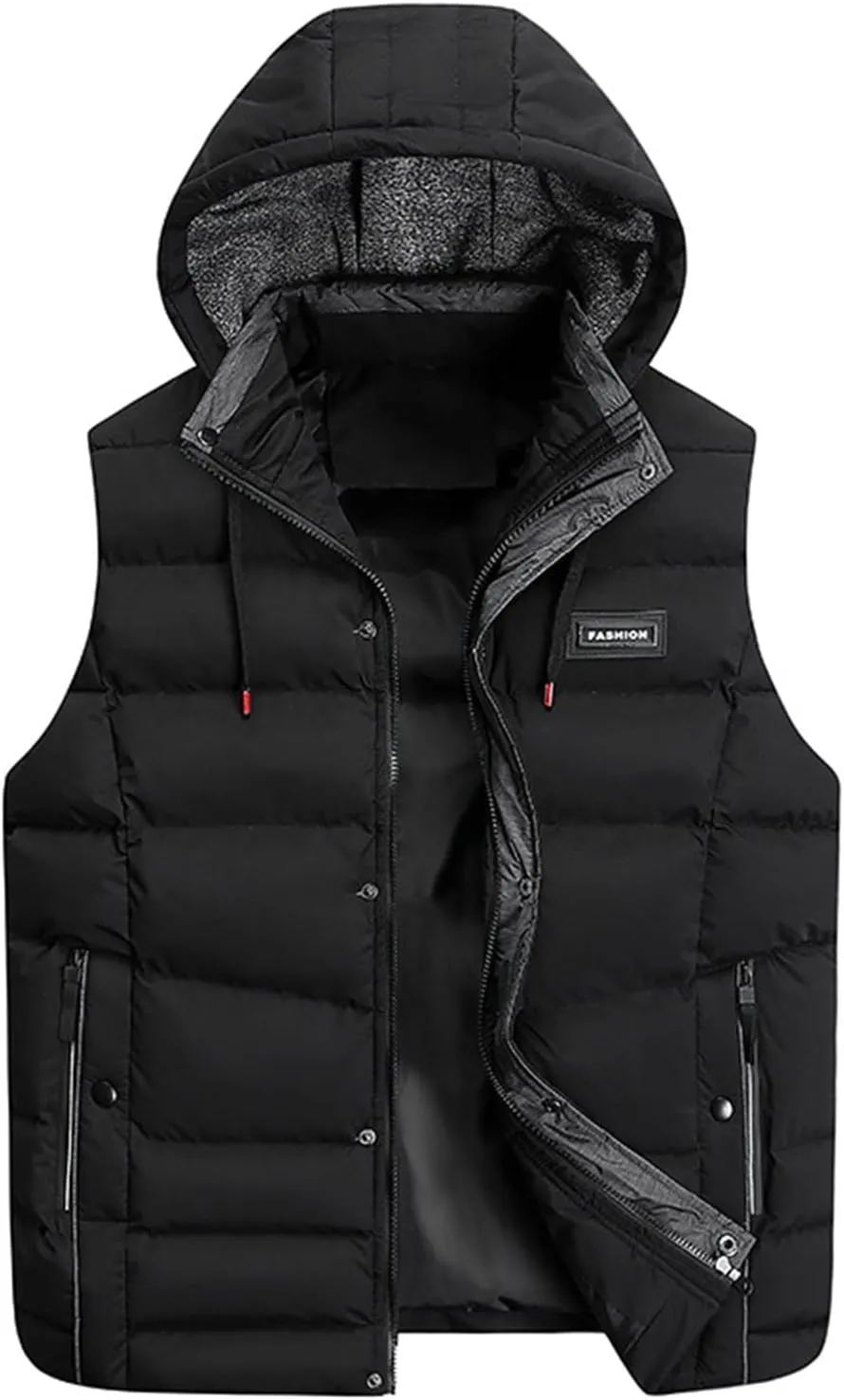 Ymosrh Men's Vests Outerwear Lightweight Vests Casual Winter Vest Jacket Coat Packable Puffer Vest, XXXL-7XL